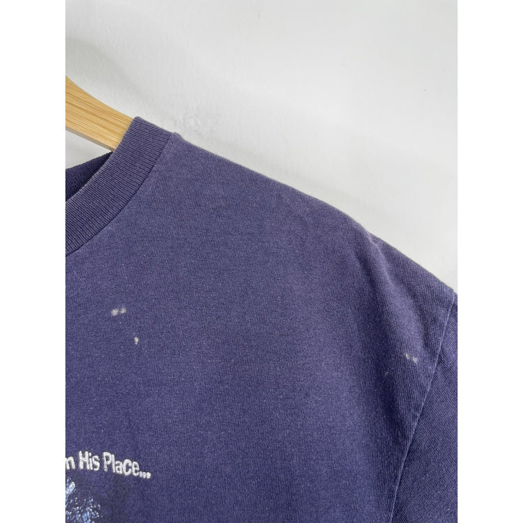 Vintage Living Epistles Christian Jesus Dark Blue Graphic T Shirt Sz Large