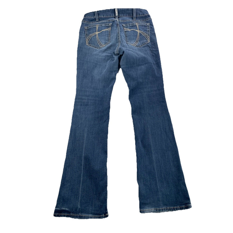 Womens Ariat REAL Denim Perfect Rise Bootcut Blue Jeans Size 31r