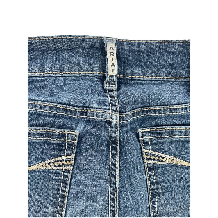 Womens Ariat REAL Denim Perfect Rise Bootcut Blue Jeans Size 31r