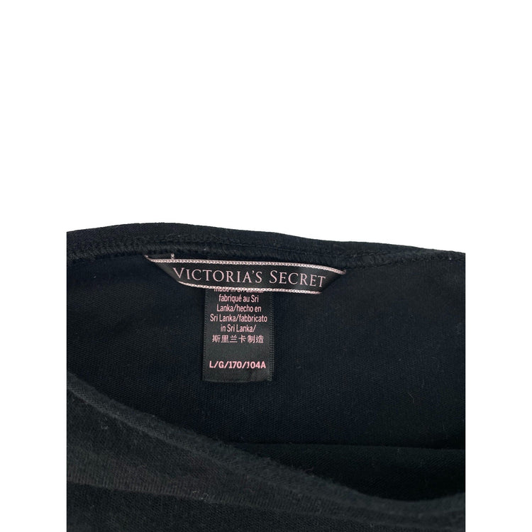 Womens Victorias Secret Black Off The Shoulder ‘Tease’ T Shirt Size Large