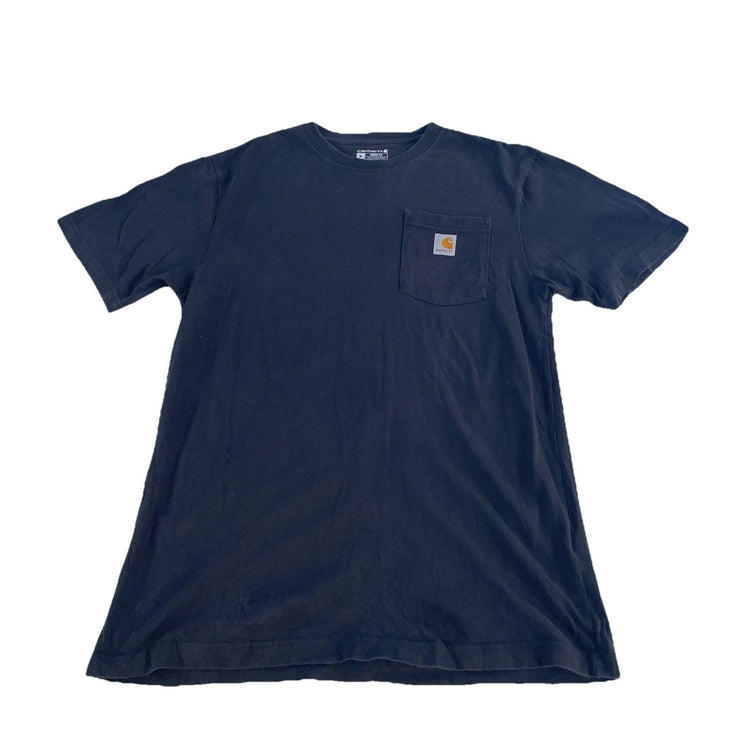 Mens Carhartt Blank Loose Fit Black Tee Size M