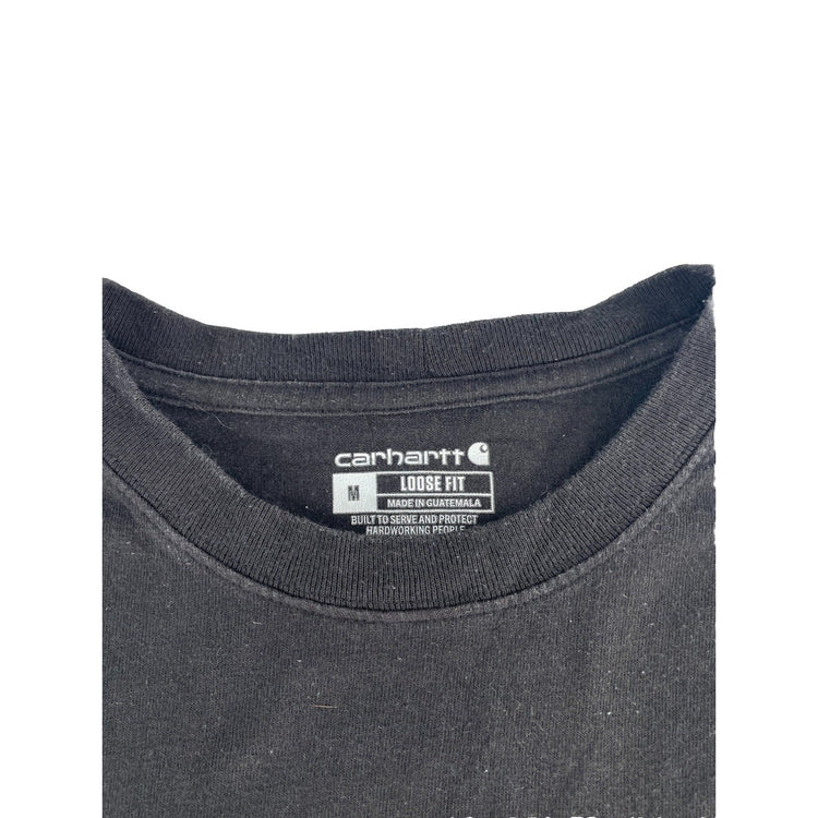 Mens Carhartt Blank Loose Fit Black Tee Size M