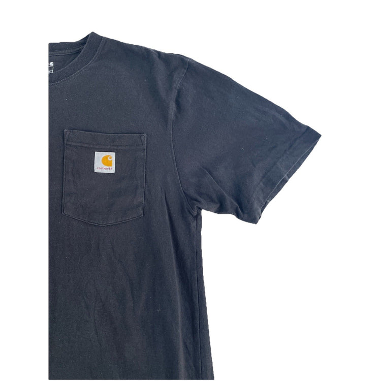 Mens Carhartt Blank Loose Fit Black Tee Size M
