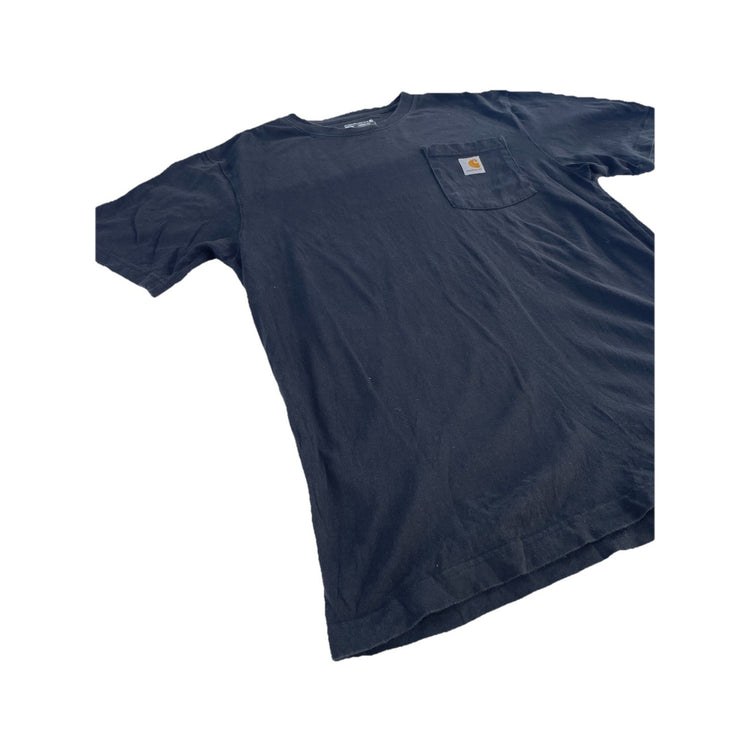 Mens Carhartt Blank Loose Fit Black Tee Size M