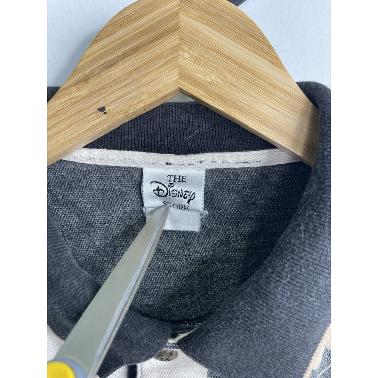 Vintage 1990s THE DISNEY STORE Mickey Donald Duck Goofy Golf Club Polo Shirt XL