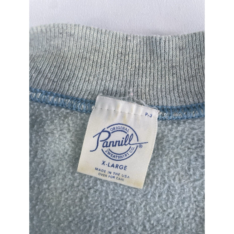 Vintage Pannill Paris University Gray Graphic Crewneck Sweatshirt Size Xl