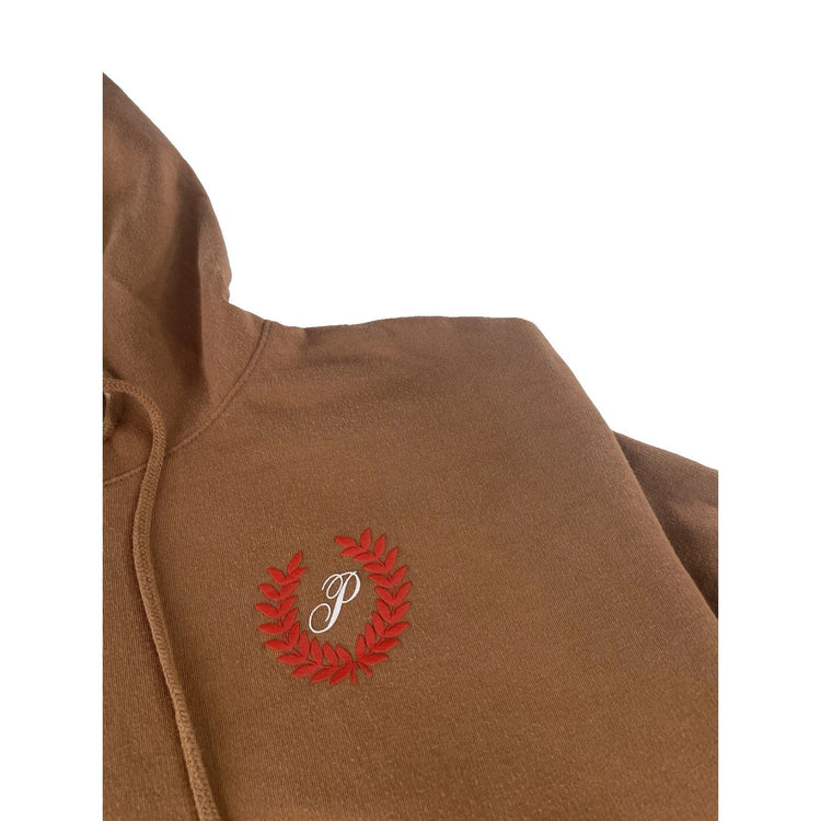 Women’s PINK Victorias Secret Brown Cropped Hoodie Size XL