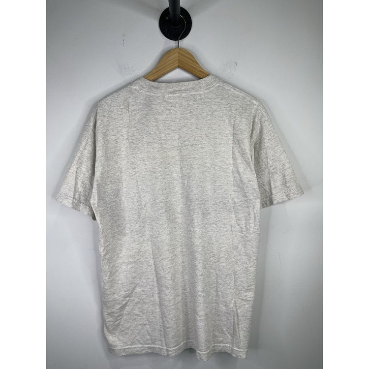 Men’s VTG 90s Dr. Seuss Grinch Cat In The Hat Green Eggs & Ham Gray T Shirt Sz L