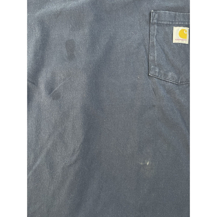 Mens Carhartt Black Loose Fit Long Sleeve T Shirt Size 2XL