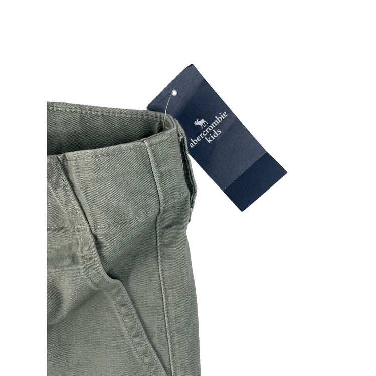 Girls Abercrombie Kids Olive Green Cargo Utility Pants Size 11/12 Short