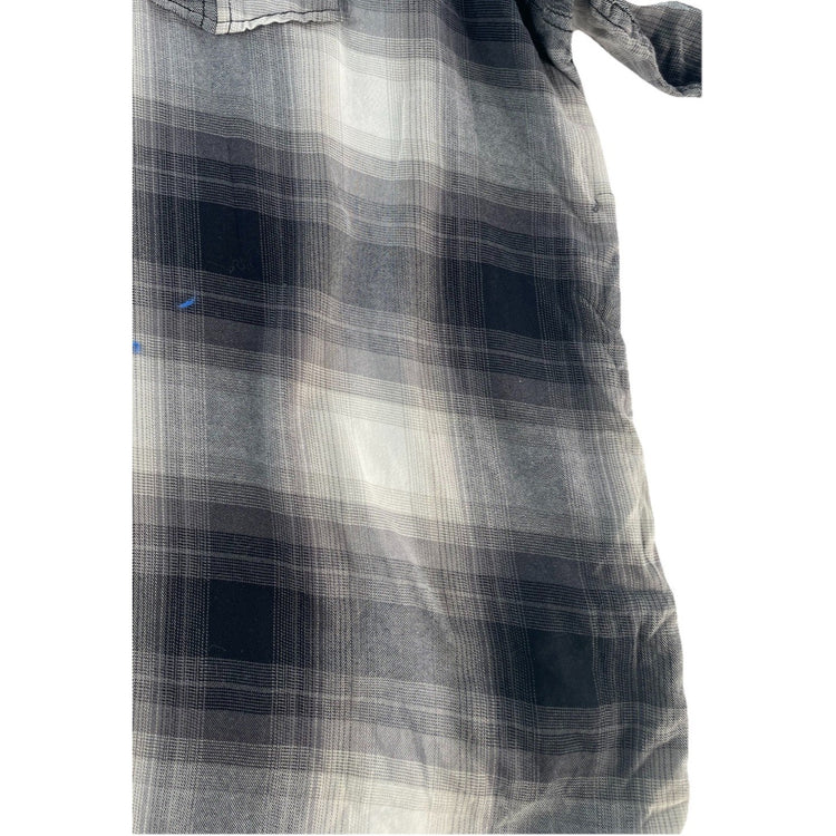 Mens Harley Davidson Black&White Plaid Button-Down Flannel Size 4XL