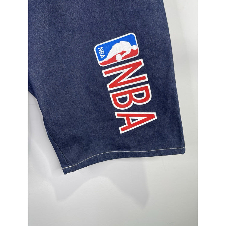 VTG NBA Logo Men’s Denim Jean Shorts Sz 2XL (38)