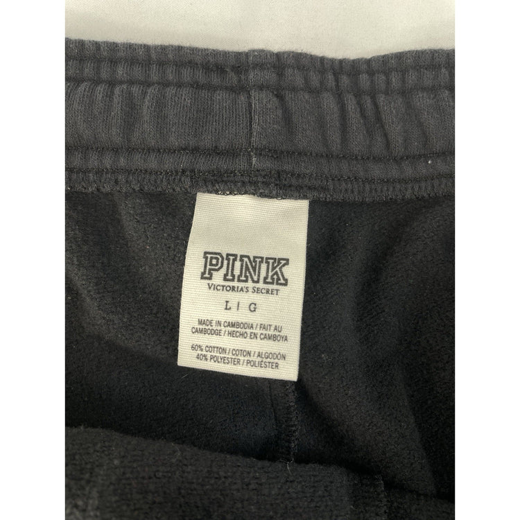 Women’s PINK Victorias Secret Black Sweatpants Size Large
