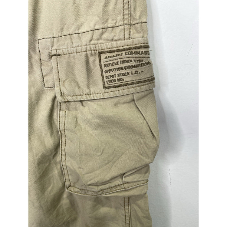 Women’s Size Old Navy Brand Khaki Multi-Pocket Cargo Pants Sz 12 Regular