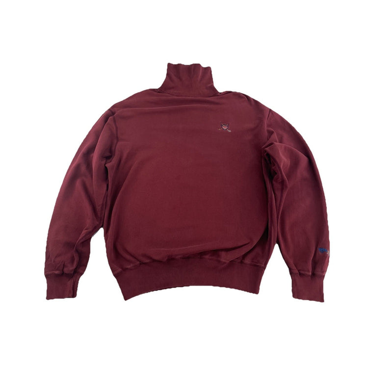 Mens Vintage Polo Ralph Lauren Red Sweatshirt Turtle Neck Size M