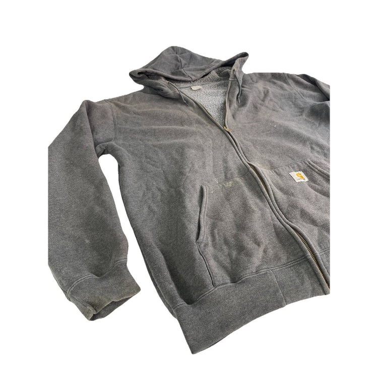 Mens Carhartt Gray Zip Up Jacket Size Large
