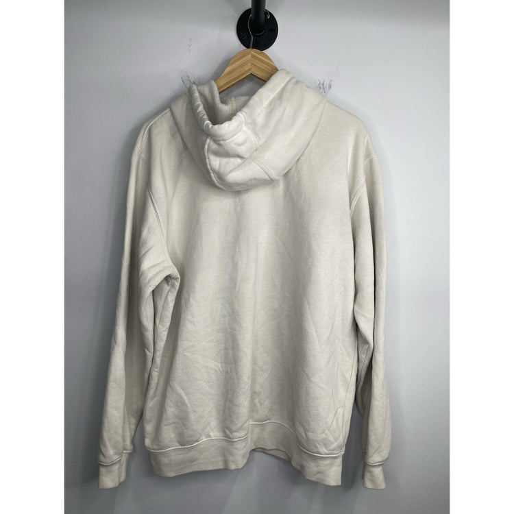 Adult Carhartt Sweatshirt Hoodie Pullover Spell Out Logo Relaxed Fit Fleece Sz L