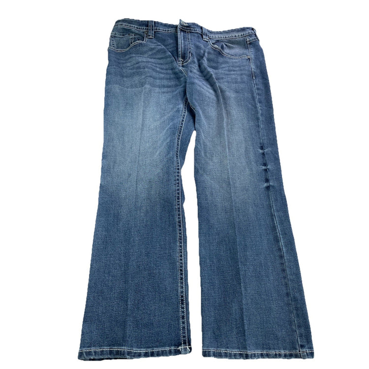 Men’s TK AXEL Slim Boot Blue Denim Jeans Size 40x30