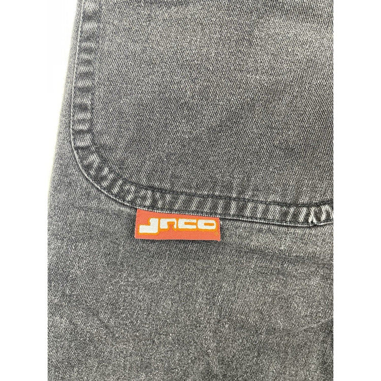 VTG Y2K Women’s Dark Denim JNCO 26’ Double Barrel Embroidered Jeans Sz 11