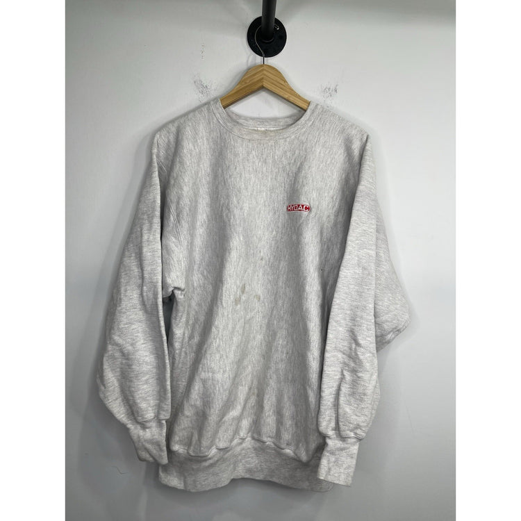 Men’s Gray Reverse Weave Champion Tag HYDAC Sweatshirt Sz 2XL