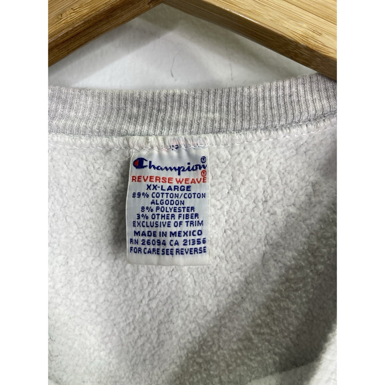 Men’s Gray Reverse Weave Champion Tag HYDAC Sweatshirt Sz 2XL