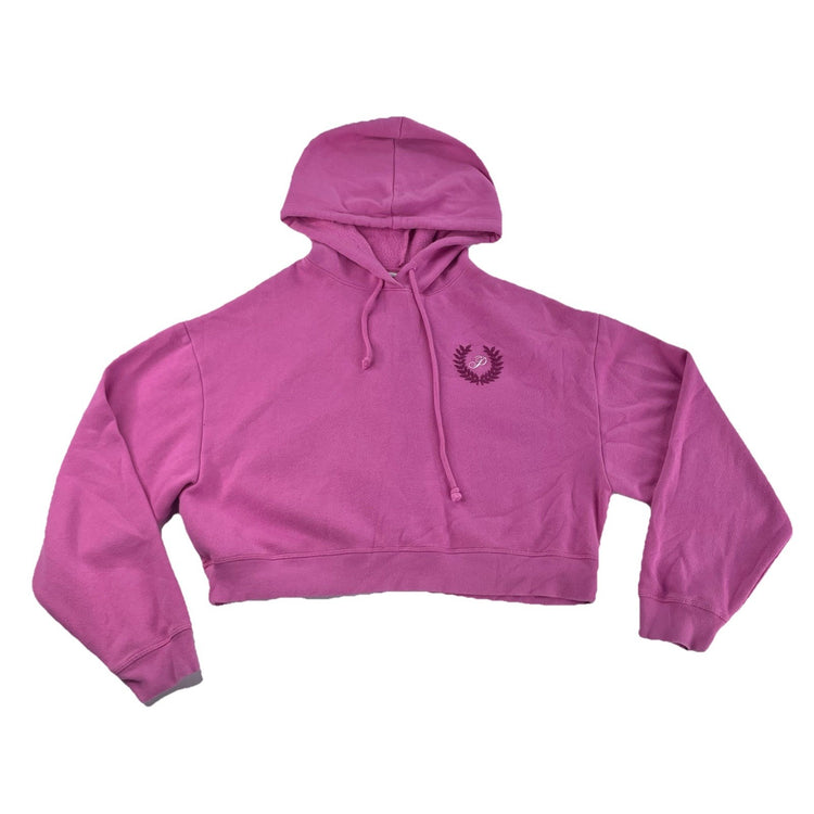 Womens Victoria’s Secret PINK Pink Cropped Hoodie Size Medium