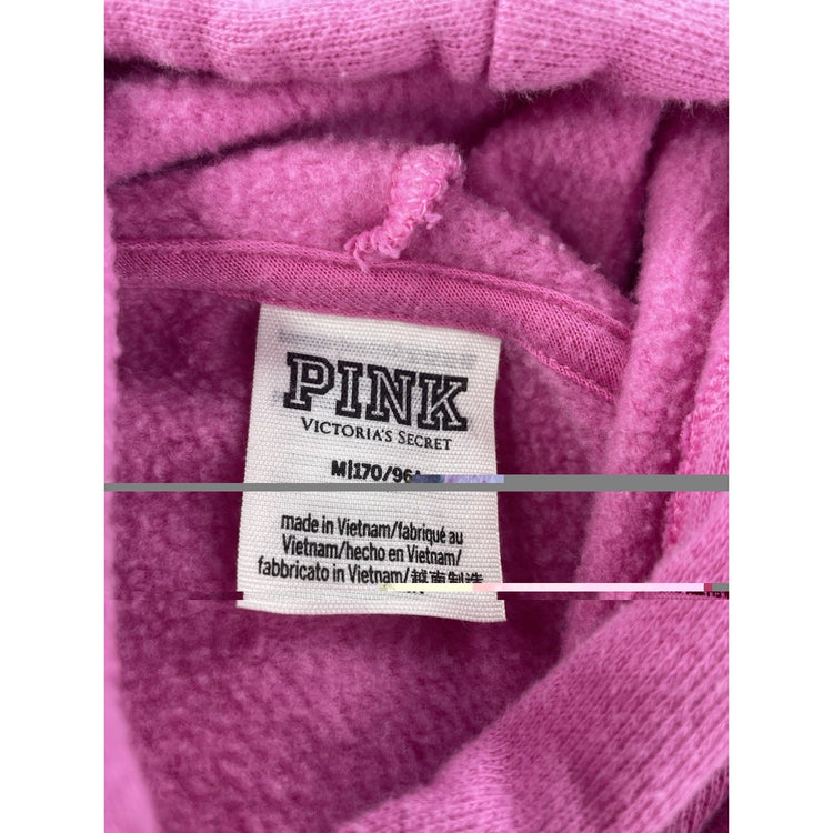 Womens Victoria’s Secret PINK Pink Cropped Hoodie Size Medium