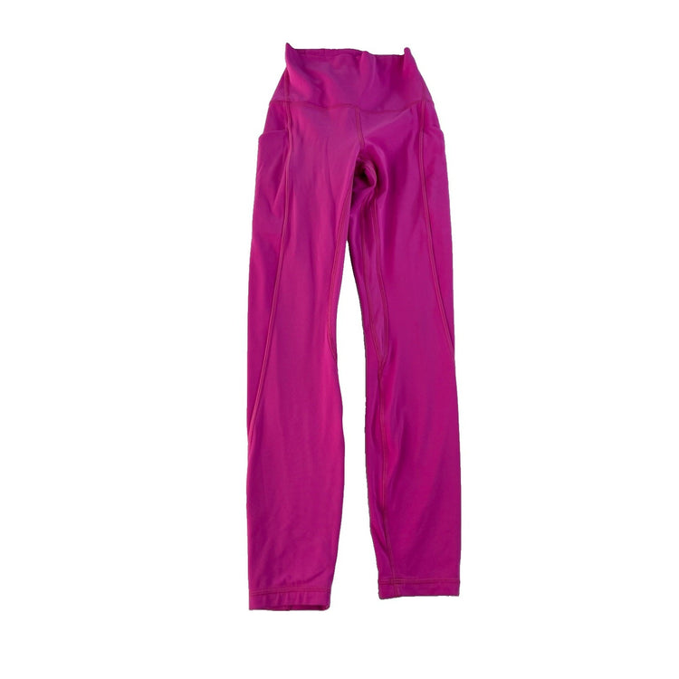Womens Pink Lululemon Full Length Leggings Size 2