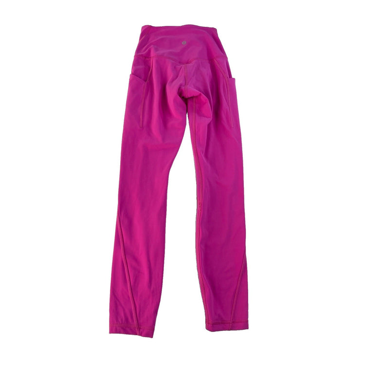 Womens Pink Lululemon Full Length Leggings Size 2