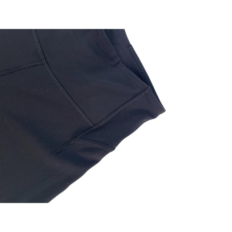 Womens Lululemon Black High Rise Split Hem Flared Wide Leg Yoga Pants Size 6