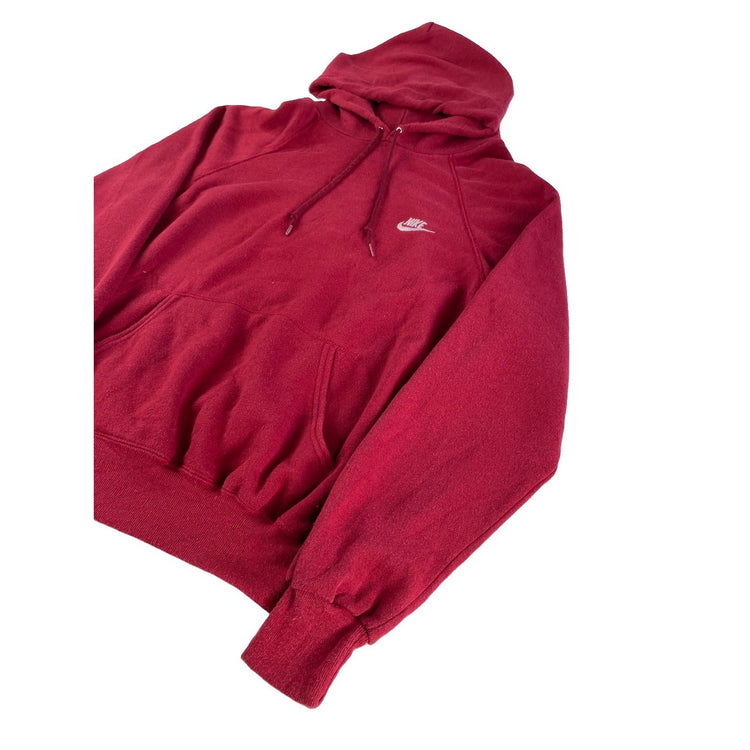 Men Vintage Nike Maroon Embroidered Swoosh Hoodie Size Large