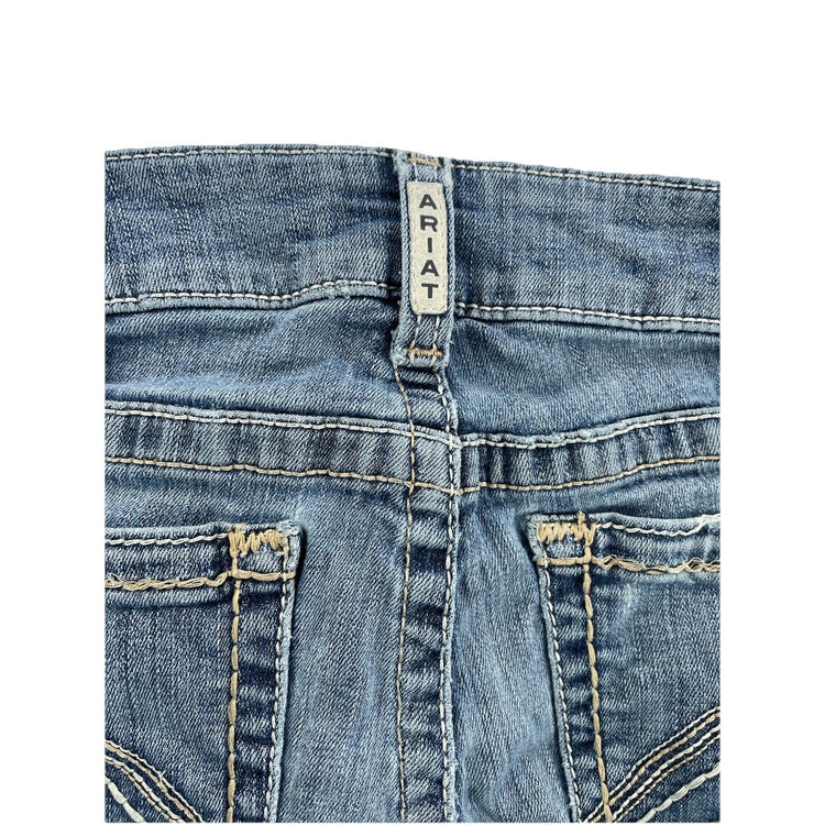 Women’s Ariat REAL DENIM Slim Mid Rise Bootcut Light Wash Blue Jeans Size 31r