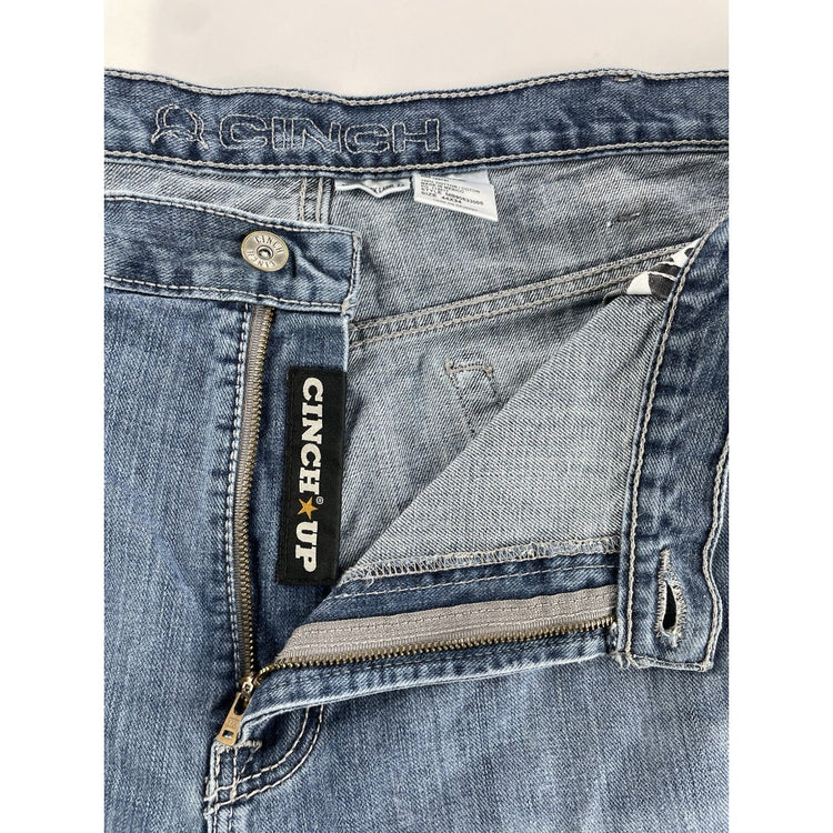 Mens Cinch Baggy Denim Blue Jeans Size 44x34