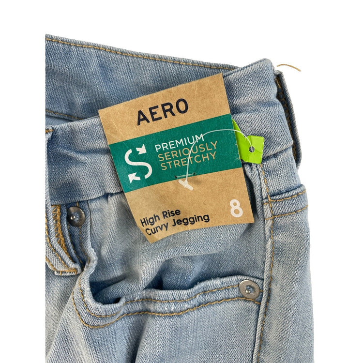Women's AERO High Rise Curvy Jegging Light Wash Size 8