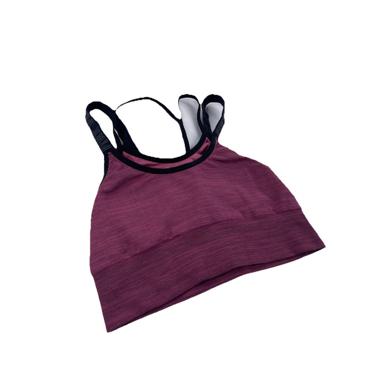Womens Victoria Secret Striped Burgundy Bralette Size S
