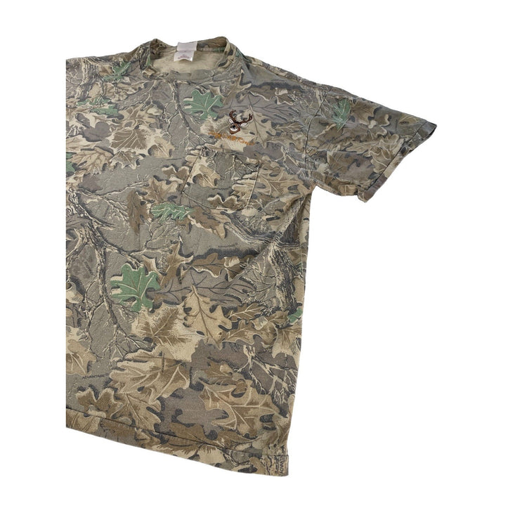 Mens Wrangler ‘Lazy R&B Ranch’ Camo Print T Shirt Size 2XL