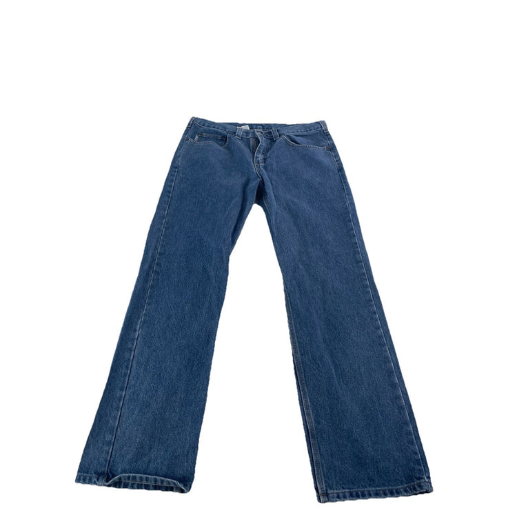 Mens Carhartt Traditional Fit Medium Wash Denim Jeans Size 34x30