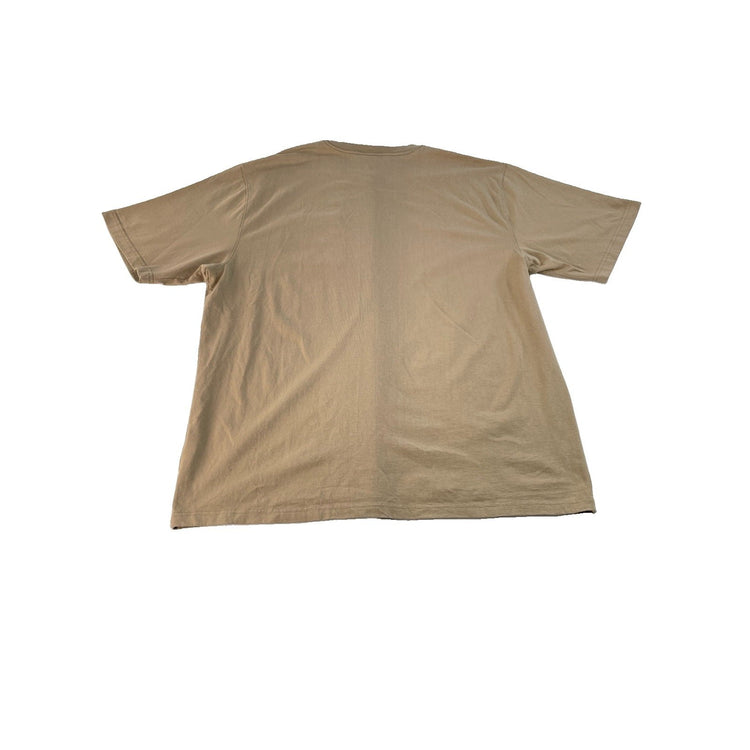Mens Carhartt Beige Loose Fit Short Sleeve T Shirt Size 2XL