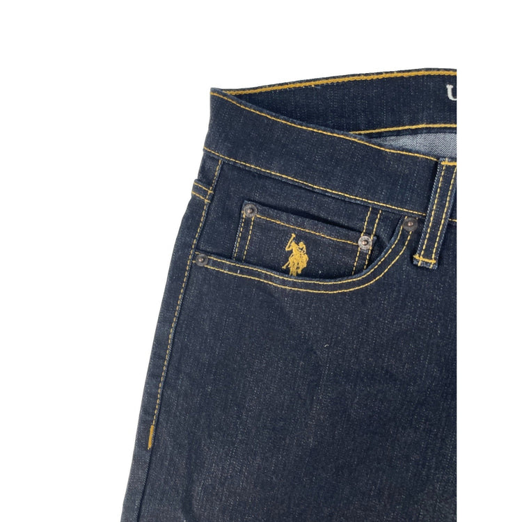 Mens U.S. Polo ASSN. Denim Dark Blue Denim Skinny Jeans Size 32X32