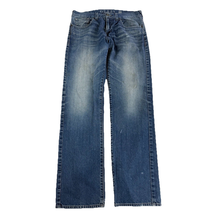 Mens Guess Rebel Straight-leg Jeans Size 32