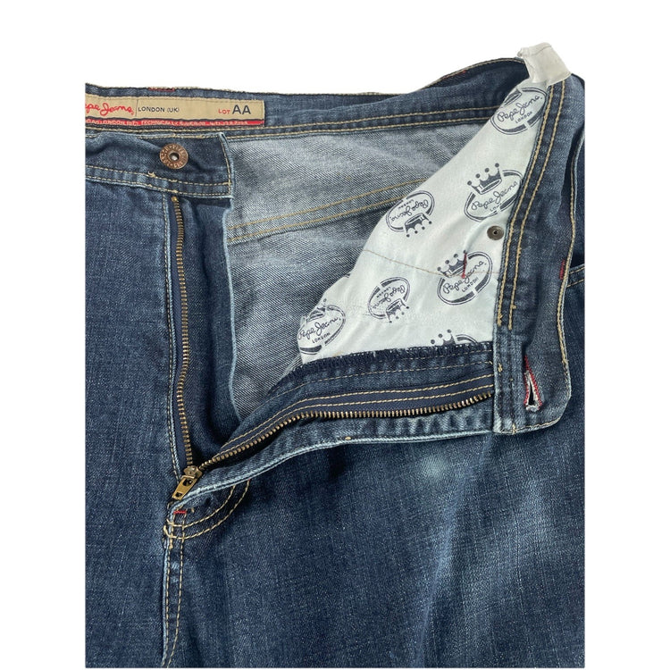 Men’s Vintage Pepe Jeans London Double Knee Baggy Carpenter Jeans Size 32