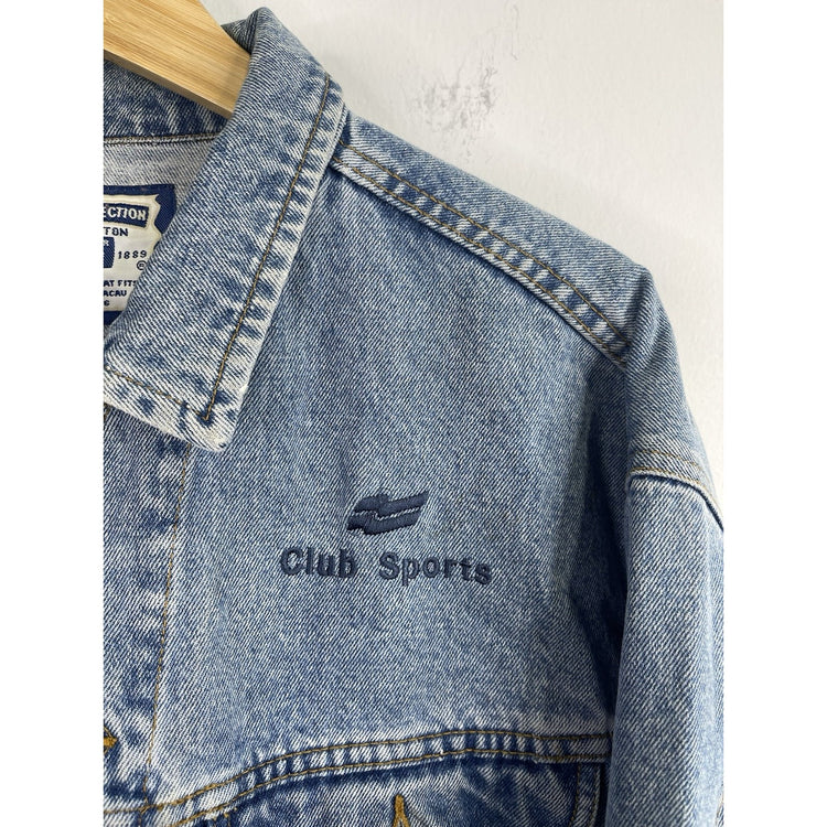 Men’s VTG Lee Blue Light Wash Denim Jean Trucker Jacket Sz XL