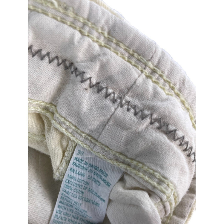 Mens American Eagle Outfitters Cream Longer Length Shorts Size 30
