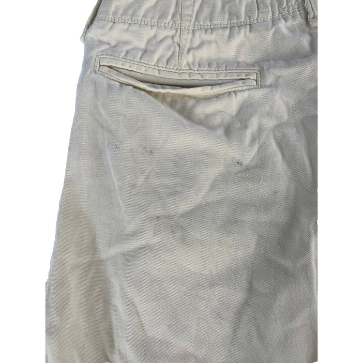 Mens American Eagle Outfitters Cream Longer Length Shorts Size 30