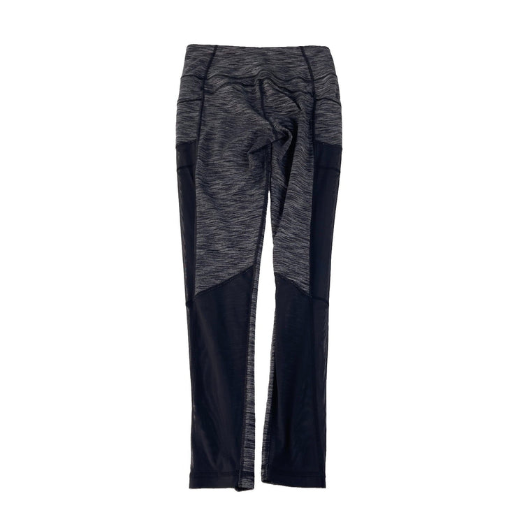 Womens Victoria Sport Gray Leggings With Black Mesh Size Medium