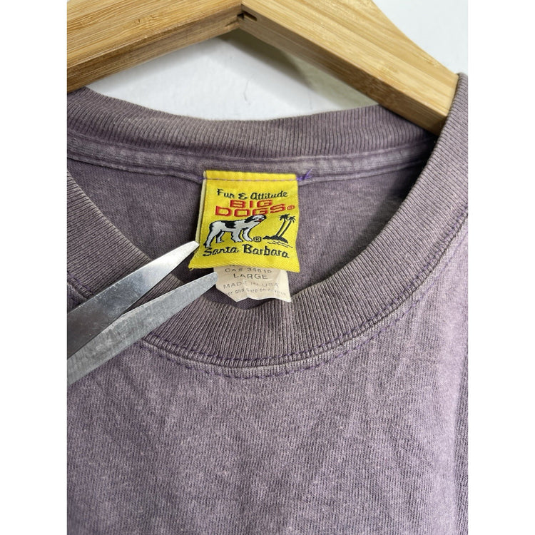 Vintage Made In Usa Big Dogs T-shirt Size L