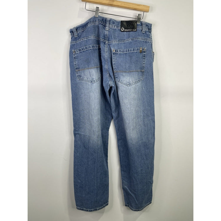 Y2k Mens Southpole Blue Denim Jeans Size 40