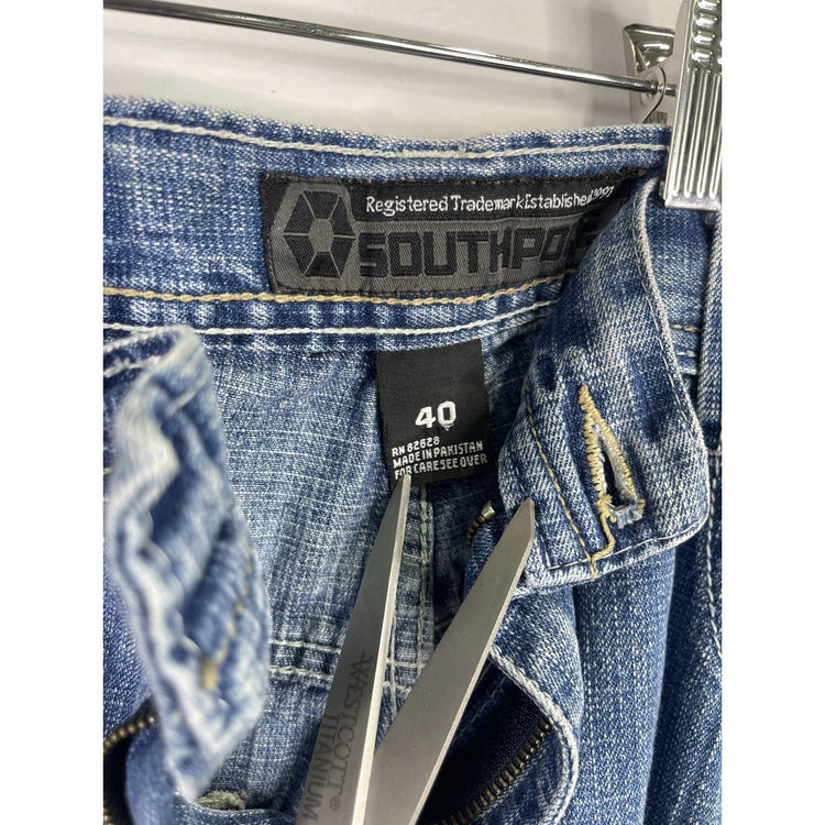 Y2k Mens Southpole Blue Denim Jeans Size 40