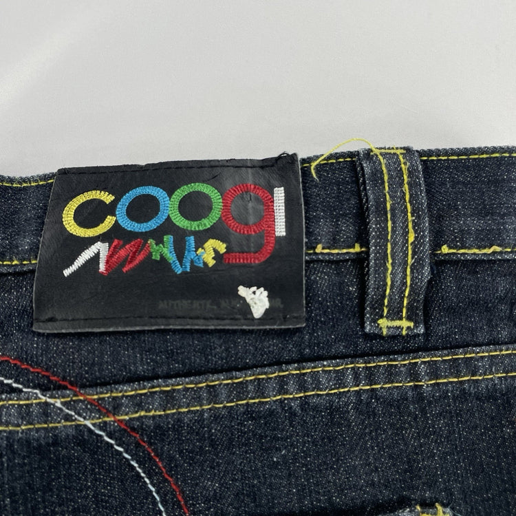 Mens Early 2000s Vintage COOGI Embroidered Joker Baggy Jeans Size 38x34
