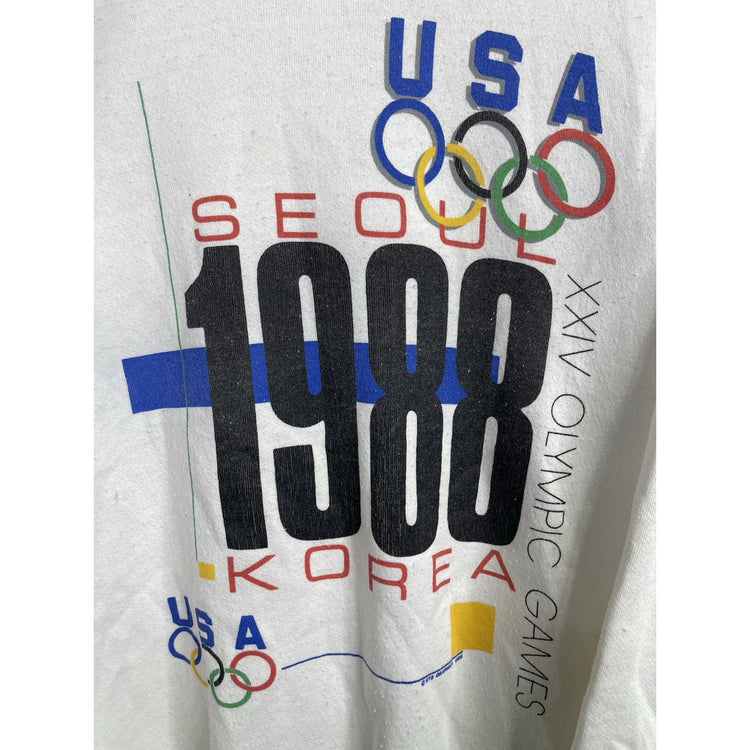 Men’s 1988 Seoul Olympics Sweatshirt Team USA Vintage Size XL Graphics